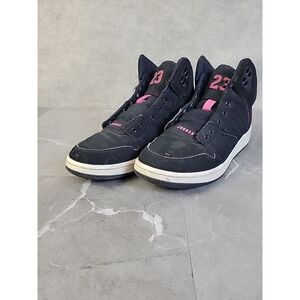 Nike Jordan 1 Flight 4 Prem GG Black Pink‎ Shoes 828245-009 Youth 5Y